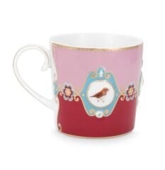 Love Birds Kırmızı Mini Mug Madalyon 150Ml