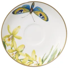 Amazonia Anmut Tropik Desenli Türk Kahvesi Tabağı