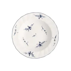 Old Luxembourg Blue Blanc Çukur Tabak 23 cm