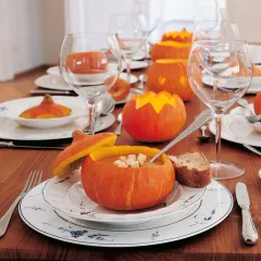 Old Luxembourg Blue Blanc Çukur Tabak 23 cm