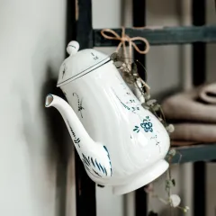 Old Luxembourg Blue Blanc Kahve, Çay Potu