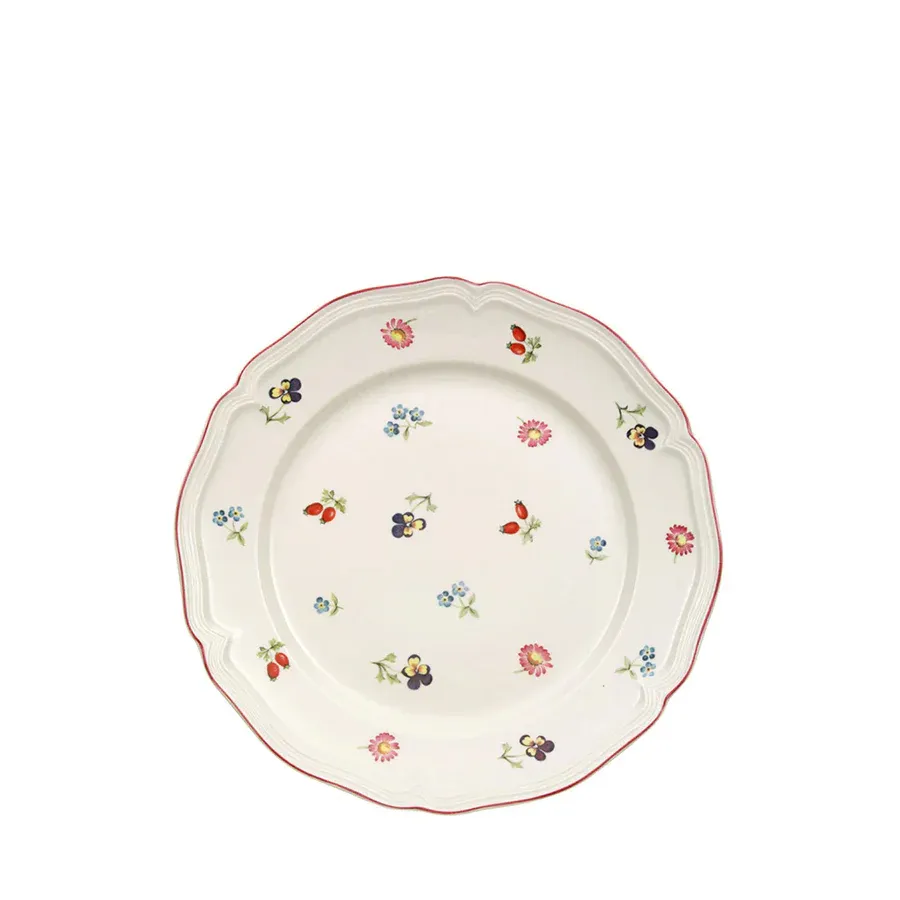 Petite Fleur Çiçek Desenli Pasta Tabağı 21 cm