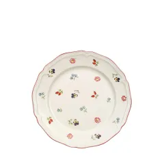 Petite Fleur Çiçek Desenli Pasta Tabağı 21 cm