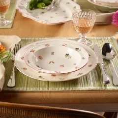 Petite Fleur Çiçek Desenli Çukur Tabak 23 cm