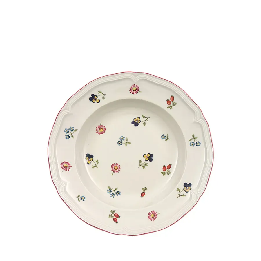 Petite Fleur Çiçek Desenli Çukur Tabak 23 cm