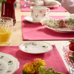 Petite Fleur Çiçek Desenli Türk Kahvesi Fincan Tabağı