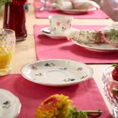 Petite Fleur Çiçek Desenli Kahve, Çay Fincan Tabağı