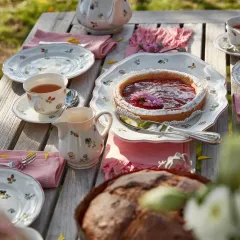 Petite Fleur Çiçek Desenli Kahve, Çay Fincan Tabağı