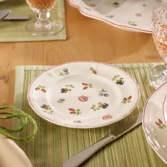 Petite Fleur Çiçek Desenli Ekmek Tabağı 17 cm
