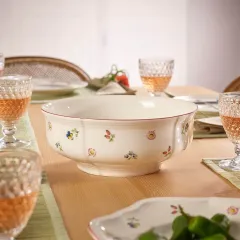 Petite Fleur Çiçek Desenli Servis Kasesi 21 cm