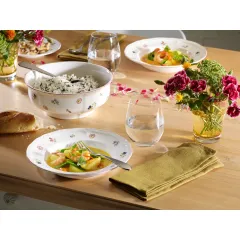 Petite Fleur Çiçek Desenli Servis Kasesi 21 cm