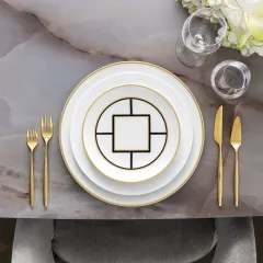 Metrochic Geometrik Desenli Pasta Tabağı 22 cm