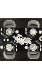 Metrochic Geometrik Desenli Pasta Tabağı 22 cm