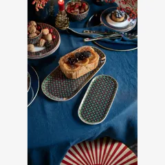 Pip Studio Berry Blues Oval Servis Tabağı 25cm