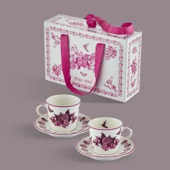 Pembe Porselen Kahve Fincan Seti 120 Ml Allure Collection by Chiara Alessi