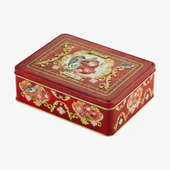 Chiara Alessi Capri Narlı Kırmızı Metal Kutulu kahve fincan seti