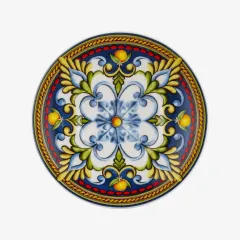 Chiara Alessi Capri Limonlu Mavi Metal kutulu Kahve fincan seti