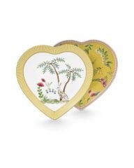 La Majorelle Sarı Kalp Tabak 2Li