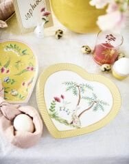 La Majorelle Sarı Kalp Tabak 2Li