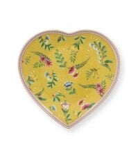 La Majorelle Sarı Kalp Tabak 2Li