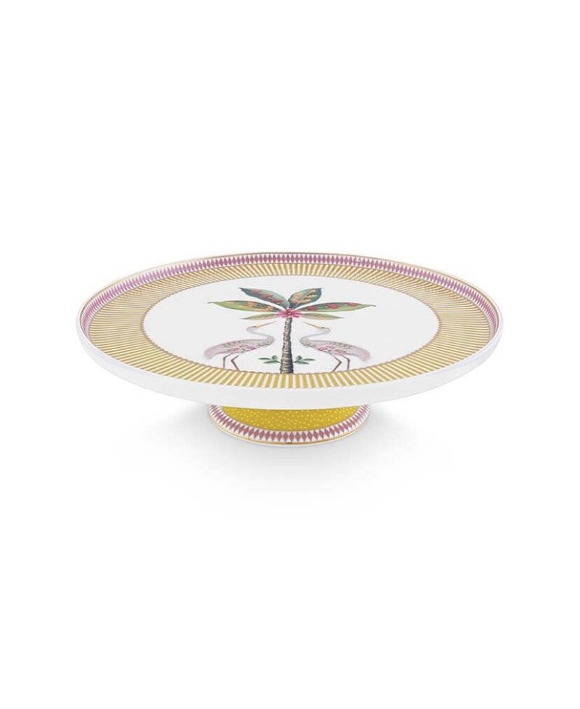 La Majorelle Sarı Mini Kek Standı 21Cm