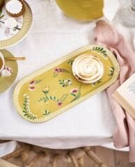 La Majorelle Sarı Oval Servis 33Cm