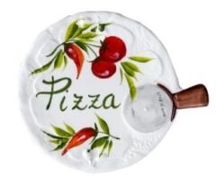 EDELWEIS Pizza Tabağı Pomodori 22 cm