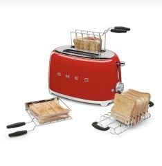 Smeg Ekmek Kızartma Mak. 2X1 Kırmızı