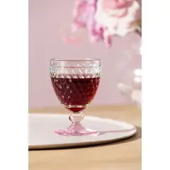 Boston Pearl Çok Renkli Kristal Kırmızı Şarap Kadehi