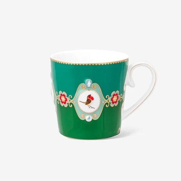 Love Birds Yeşil Mug 250Ml Madalyon