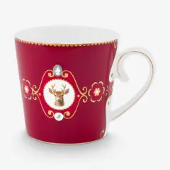 Love Birds Bordo Geyikli 250ml Mug