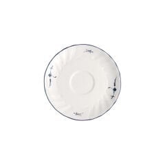 Old Luxembourg Blue Blanc Türk Kahvesi Fincan Tabağı 12CM