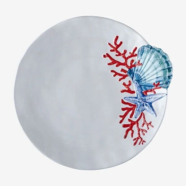 Beyaz Melamin Yemek Tabağı 28 Cm