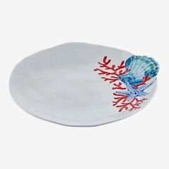 Beyaz Melamin Yemek Tabağı 28 Cm