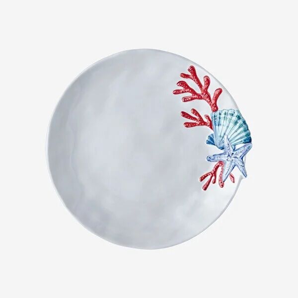 Beyaz Melamin Çukur Tabak 23 Cm