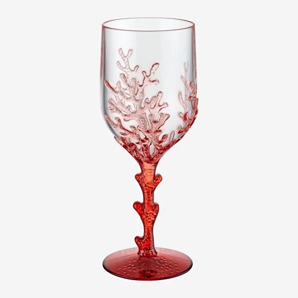 Akrilik Kadeh 400 Ml Kırmızı