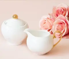 Fildişi Sütlük&Şekerlik Seti