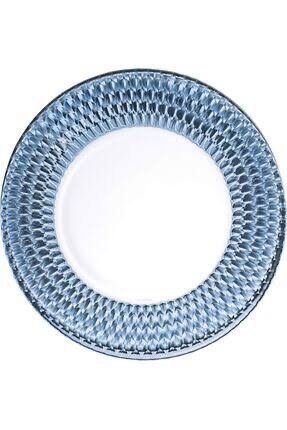 Boston Mavi Kristal Servis Tabağı 32Cm