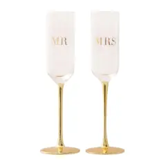 Flutes Crystal MR & MRS Set of 2