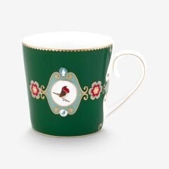 Love Birds Yeşil Mug 250Ml Koyu Ton
