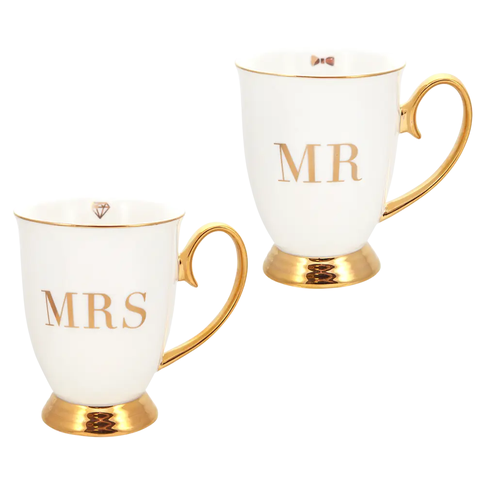 Mr & Mrs Mug Set - Set of 2