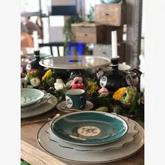 HERBARIAE Turkuaz Kahvaltı Tabağı 23 cm