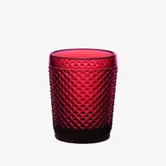 BICOS Kırmızı Dörtlü Su Bardağı Seti 280 ml