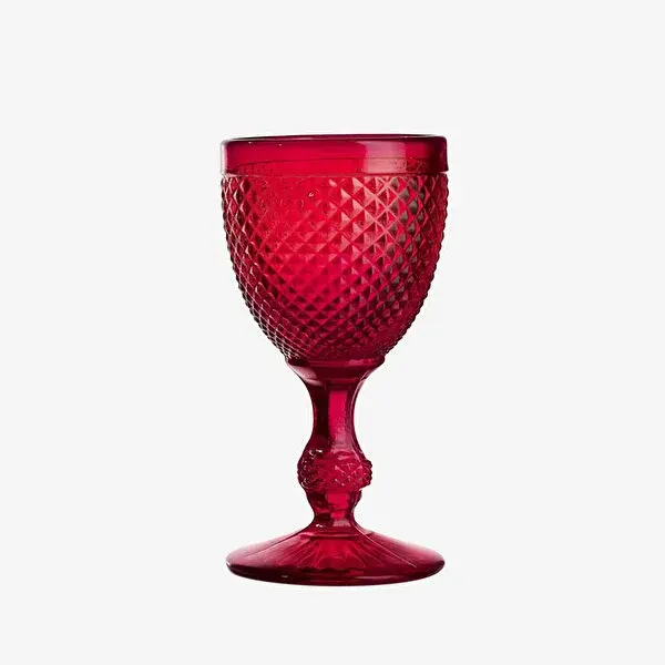 BICOS Kırmızı Dörtlü Kadeh Seti 280 ml