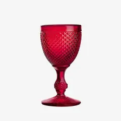 BICOS Kırmızı Dörtlü Kadeh Seti 280 ml