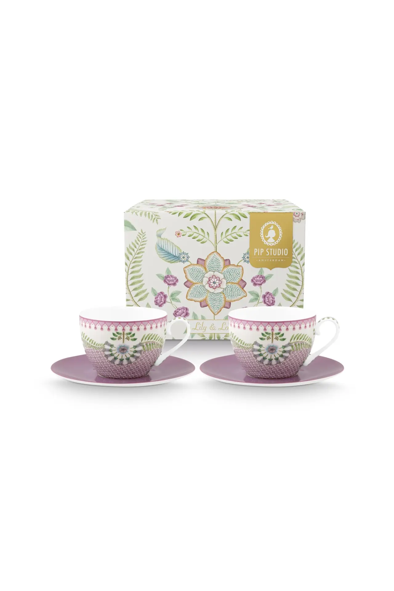 Pip Studio Lily & Lotus 2li Çay Fincan Seti 280ml
