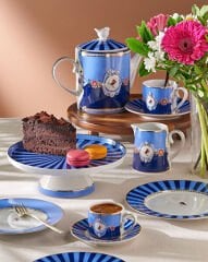 Love Birds Mavi Madalyon Desenli Demlik 1,3 lt.