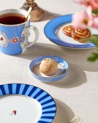 Love Birds Mavi Çay Tabağı 9 cm