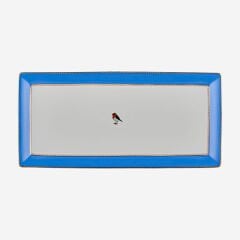 Love Birds Mavi Servis Tabaği 33.3x15.5cm