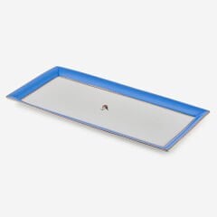 Love Birds Mavi Servis Tabaği 33.3x15.5cm